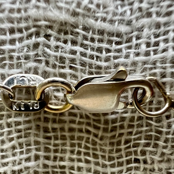 18K Gold Diamond Puffy Cross Necklace | Brilliant Pavé Pendant on 16" Chain VTG - Picture 14 of 16